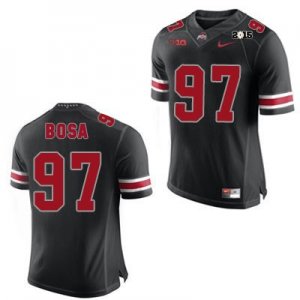 Men's NCAA Ohio State Buckeyes Joey Bosa #97 College Stitched 2015 Patch Authentic Nike Black Football Jersey HZ20R84BS